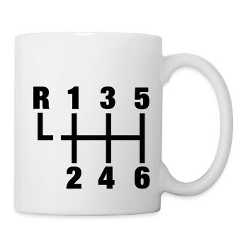 auto_gangschaltung__f1 - Mug - white - Right
