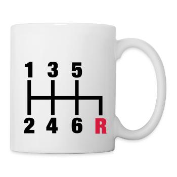 racing_gangschaltung_rueckwaerts__f2 - Mug - white - Right
