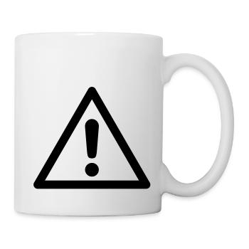 Symbole de danger - Danger général - Mug blanc - blanc - Droite