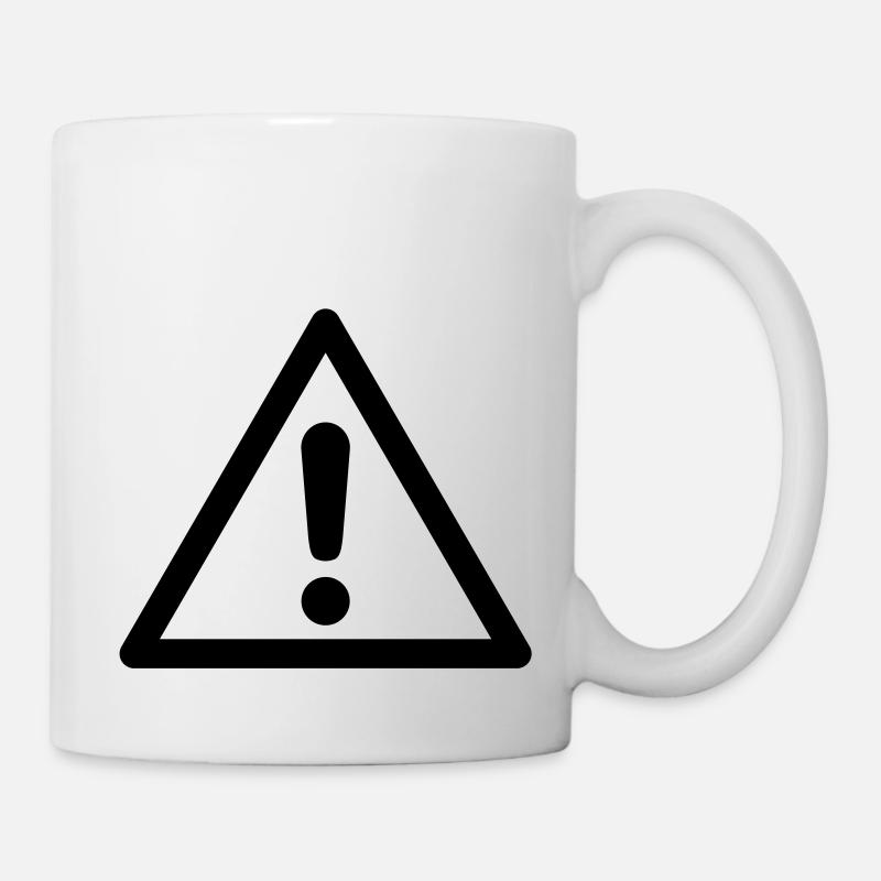 Symbole de danger - Danger général - Mug blanc - blanc