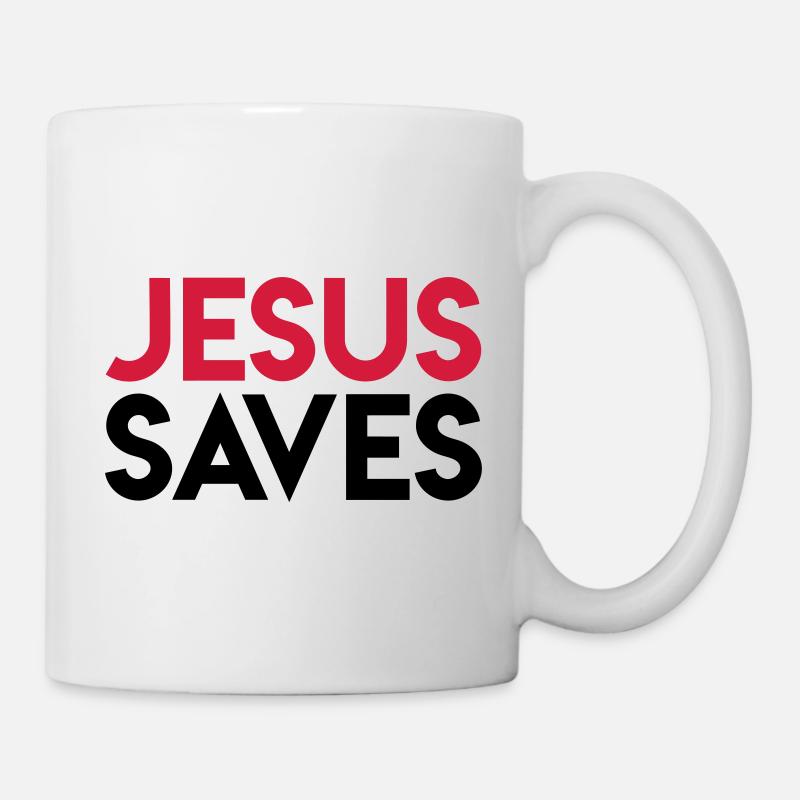 Jesus Saves - Mug blanc - blanc