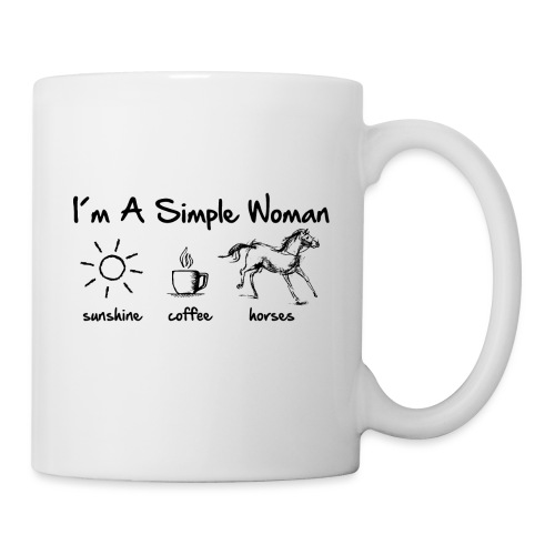 simple woman horse