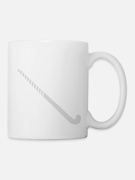 Hockeyschläger - Tasse - Weiß