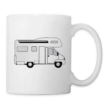 Mobile home alcove camping white - Mug - white - Right