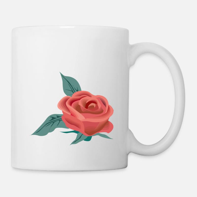 Rose flower - Mug - white