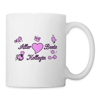 Aller Beste Kollegin 1 Freundschaft Büro - Tasse - Weiß - Rechts