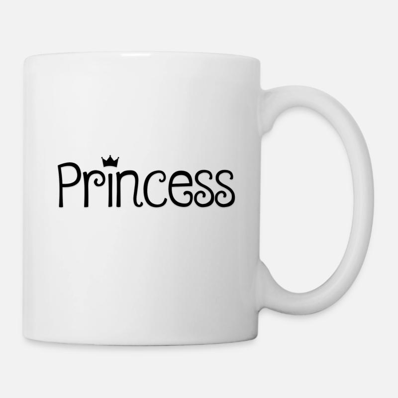 Princesse lettrage (princesse) - Mug blanc - blanc
