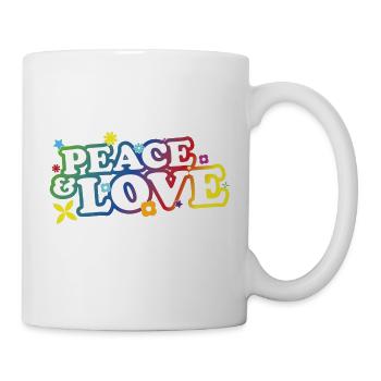 Peace and Love - Mug - white - Right