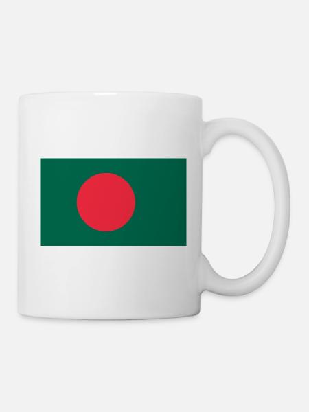 Flag of Bangladesh - Tasse - Weiß