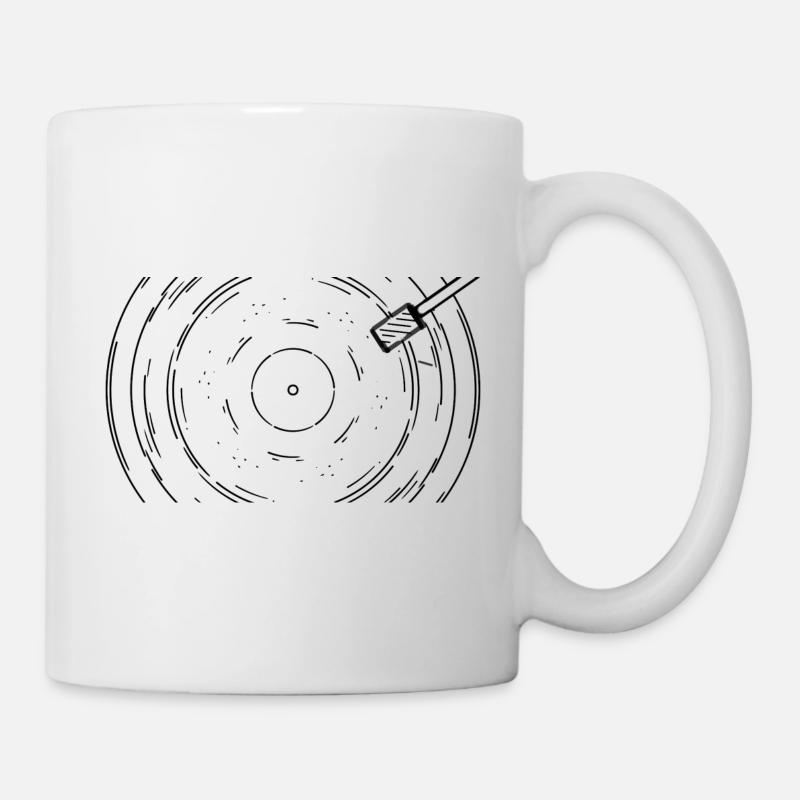 Platine vinyle disque vinyle - Mug blanc - blanc