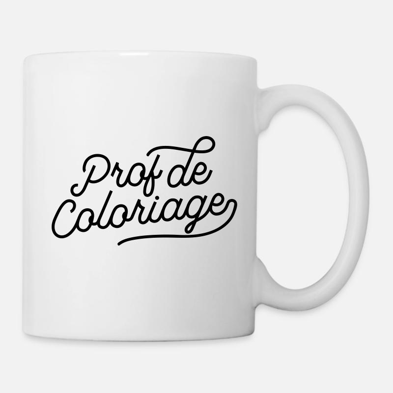 Prof de coloriage - Prof d'Arts Plastiques - Mug blanc - blanc