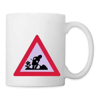 baustelle - Tasse - Weiß - Rechts