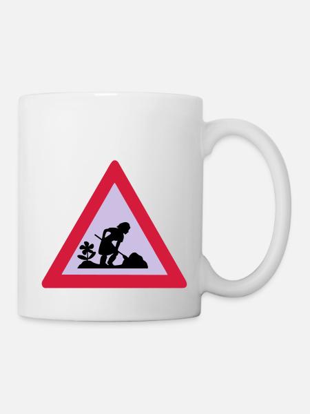 baustelle - Tasse - Weiß