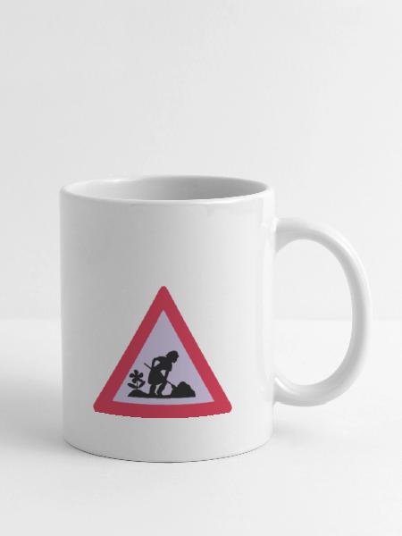 baustelle - Tasse - Weiß - Rechts