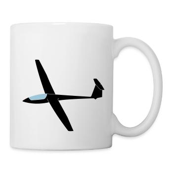 asw19 Segelflugzeug Segelflieger Geschenk - Tasse - Weiß - Rechts