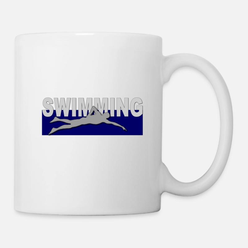 Swimming. Swimming - Mug - white