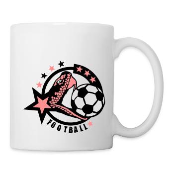 football serpent logo - Mug blanc - blanc - Droite