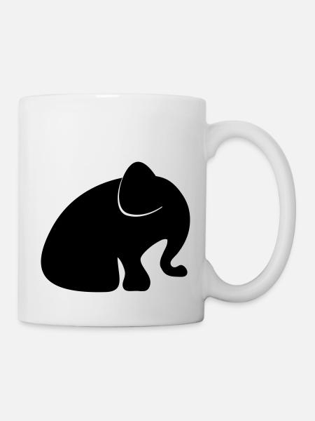 baby elephant rüssel elefant - Tasse - Weiß