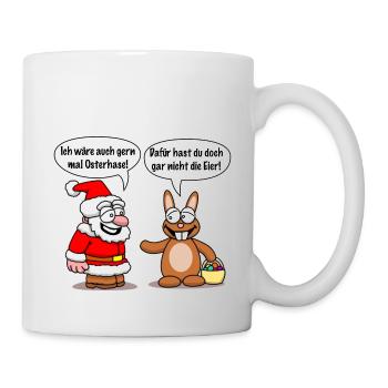 Ostereier - Tasse - Weiß - Rechts