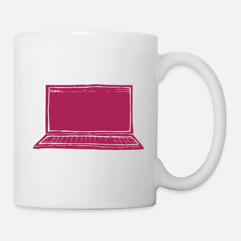 Ordinateur portable sw - Mug blanc - blanc