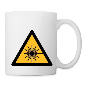 Hazard Symbol - Laser Light (2-color) - Mug - white - Right