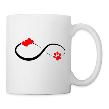 Love forever - Tasse - Weiß - Rechts