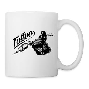 Tattoo Skull & Outlaw Streetwear - Tasse - Weiß - Rechts