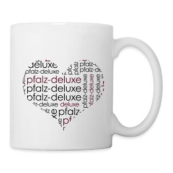 Pfalz Deluxe Herz Motiv - Tasse - Weiß - Rechts