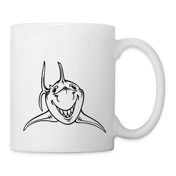Hai - Tasse - Weiß - Rechts