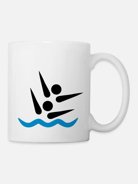 Natation synchronisée - Mug blanc - blanc