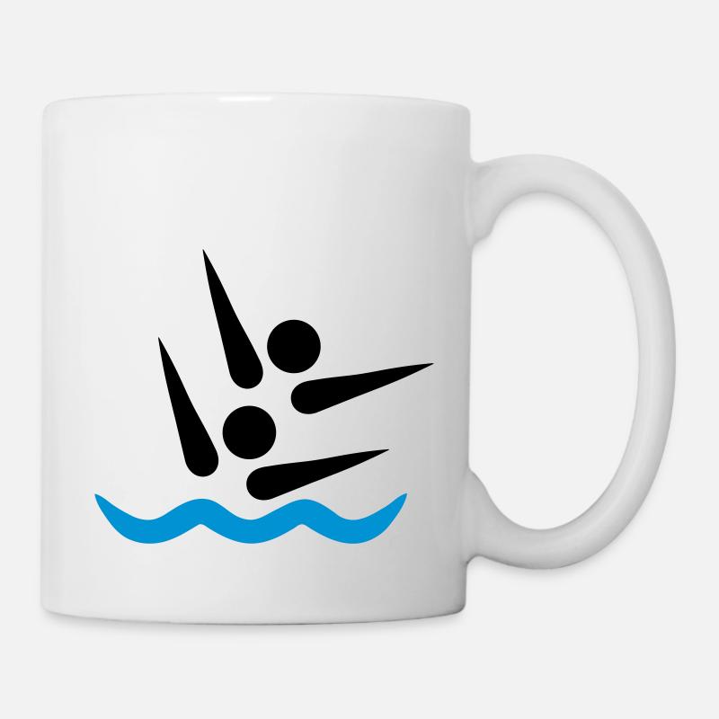 Synchronschwimmen - Tasse - Weiß