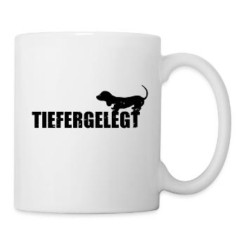 Teckel en profondeur comme animal de compagnie culte pour tuner - Mug blanc - blanc - Droite