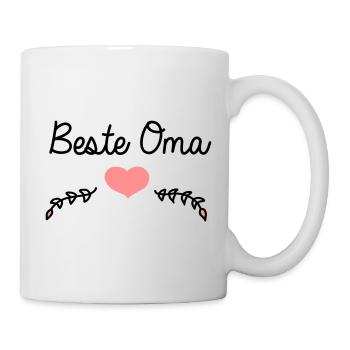 Beste Oma oma_beste_herz03 - Tasse - Weiß - Rechts