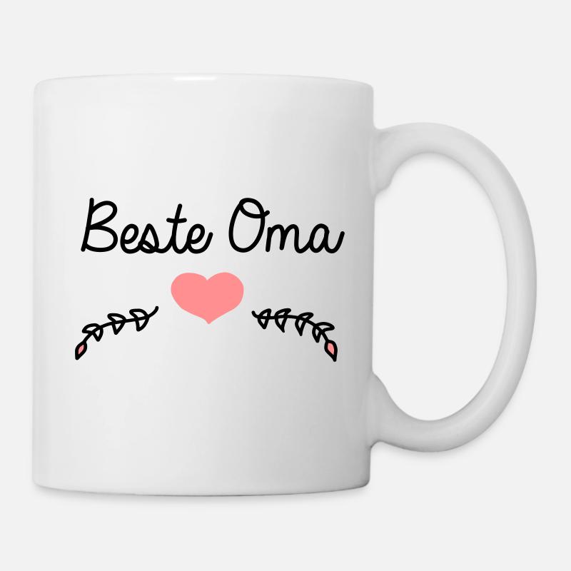 Beste Oma oma_beste_herz03 - Tasse - Weiß