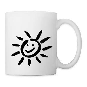 sun_smiling - Mug blanc - blanc - Droite
