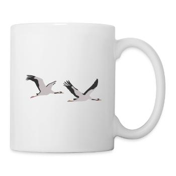 Cranes, Commoncrane, Eurasian Crane - Mug - white - Right