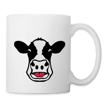vache tire langue cow 18 - Mug blanc - blanc - Droite