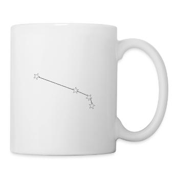 Sternzeichen Widder, Sternbild - Tasse - Weiß - Rechts