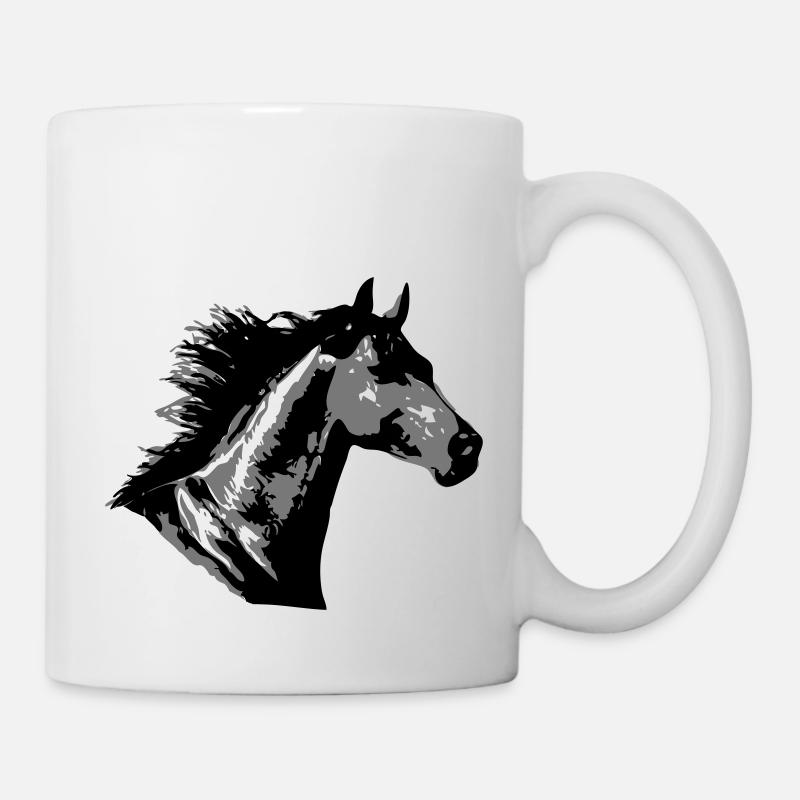 Beautiful Horse Head - Mug - white