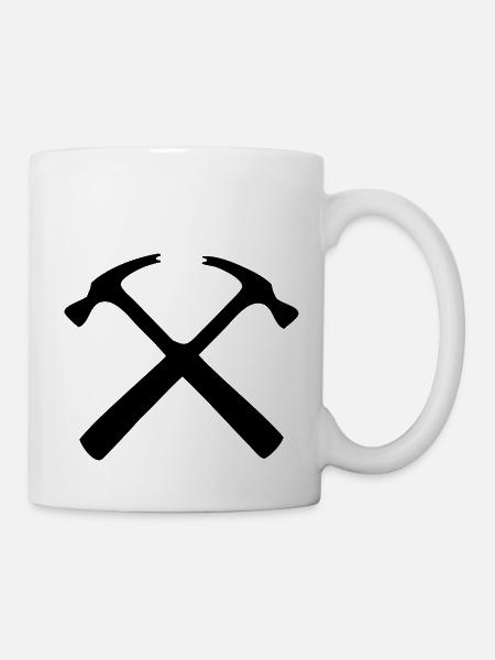 charpentier menuisier bricoleur - Mug blanc - blanc
