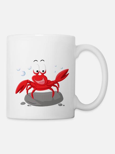 Krabbe Meer-Serie - Tasse - Weiß