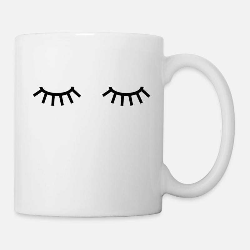 Closed Eyes - Mug - white
