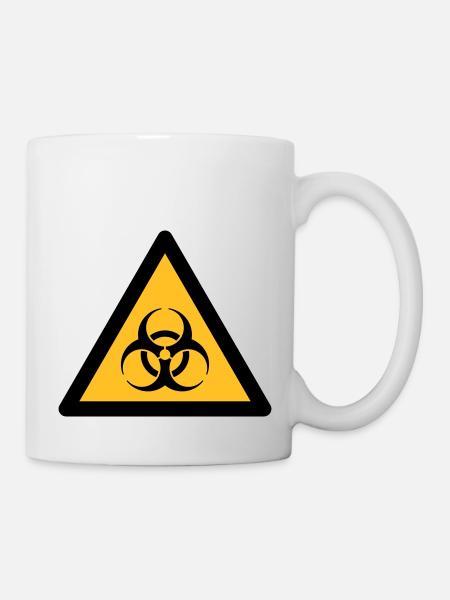 Hazard Symbol - Biohazard (2-color) - Mug - white