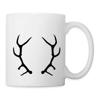 Geweih - Tasse - Weiß - Rechts