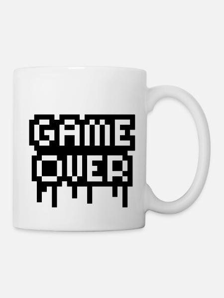 Game Over Stamp - Tasse - Weiß