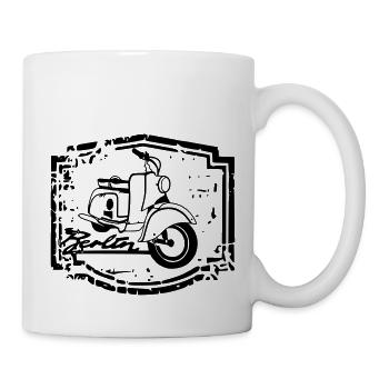 berliner Roller - Tasse - Weiß - Rechts