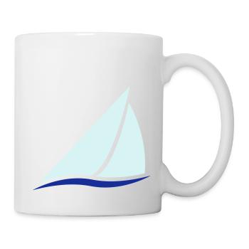 Sailing Boat Logo - Mug blanc - blanc - Droite