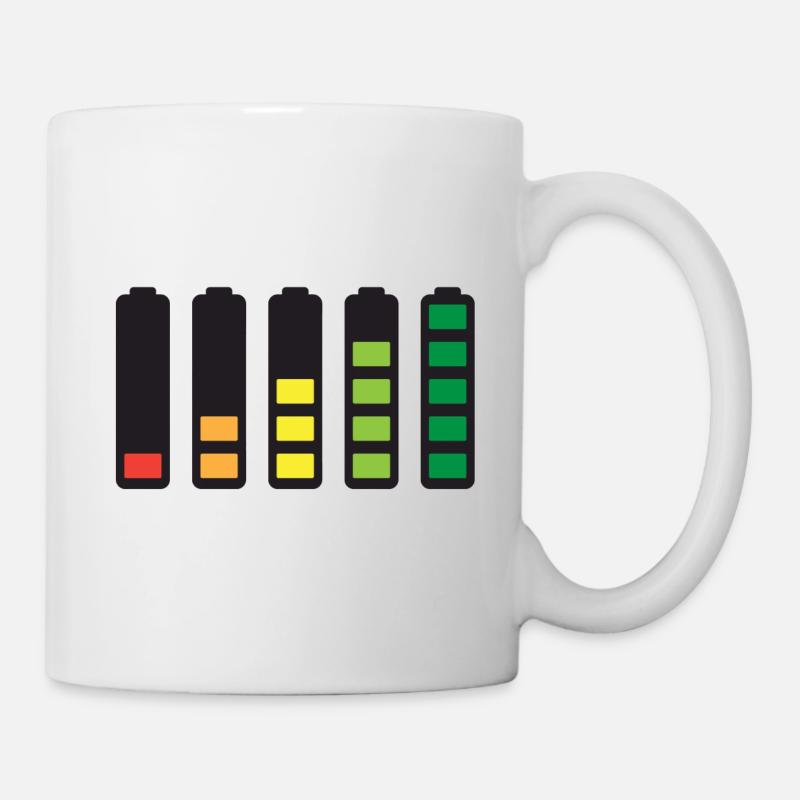 Battery - Tasse - Weiß
