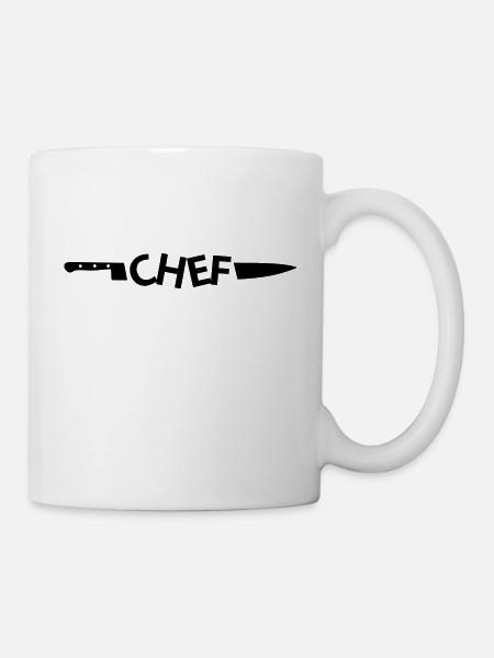Chef couteau - Mug blanc - blanc