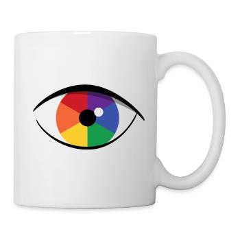 œil - Mug blanc - blanc - Droite